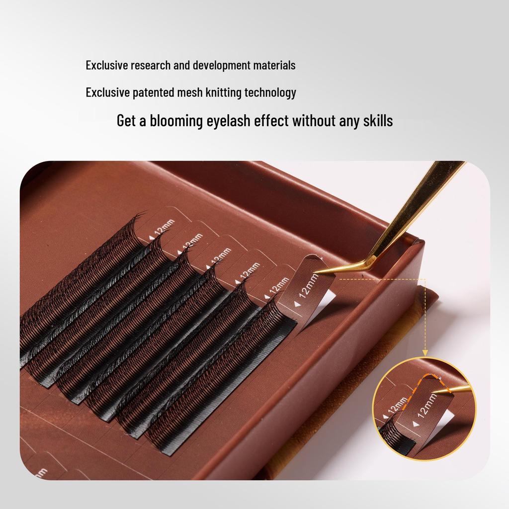 DeceMars Six-Leaf Clover Fox-Eye False Eyelashes - Root-Free Salon Extensions and Grafting.