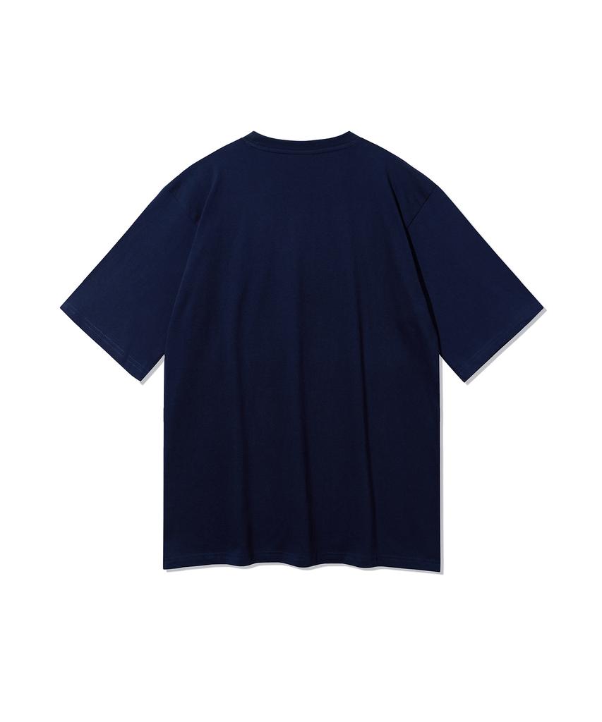 Bajal Vz 3D Logo Short Sleeve T-Shirt Navy