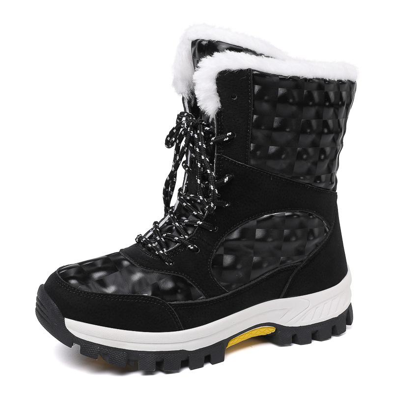 

Winter Women Boots Plush Snow Boots Outdoor Non-slip Sneakers Female Warm Boots Fashion Casual Designer Shoes Size 36-42 42