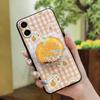 Fashion Design Dirt-resistant Phone Case For Samsung Galaxy A07 Glitter Soft Case Rotatable Stand Skin Feel Silicone TPU