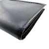 BURBERRY Gamaguchi Nova Check leather Bifold Wallet black leather Used