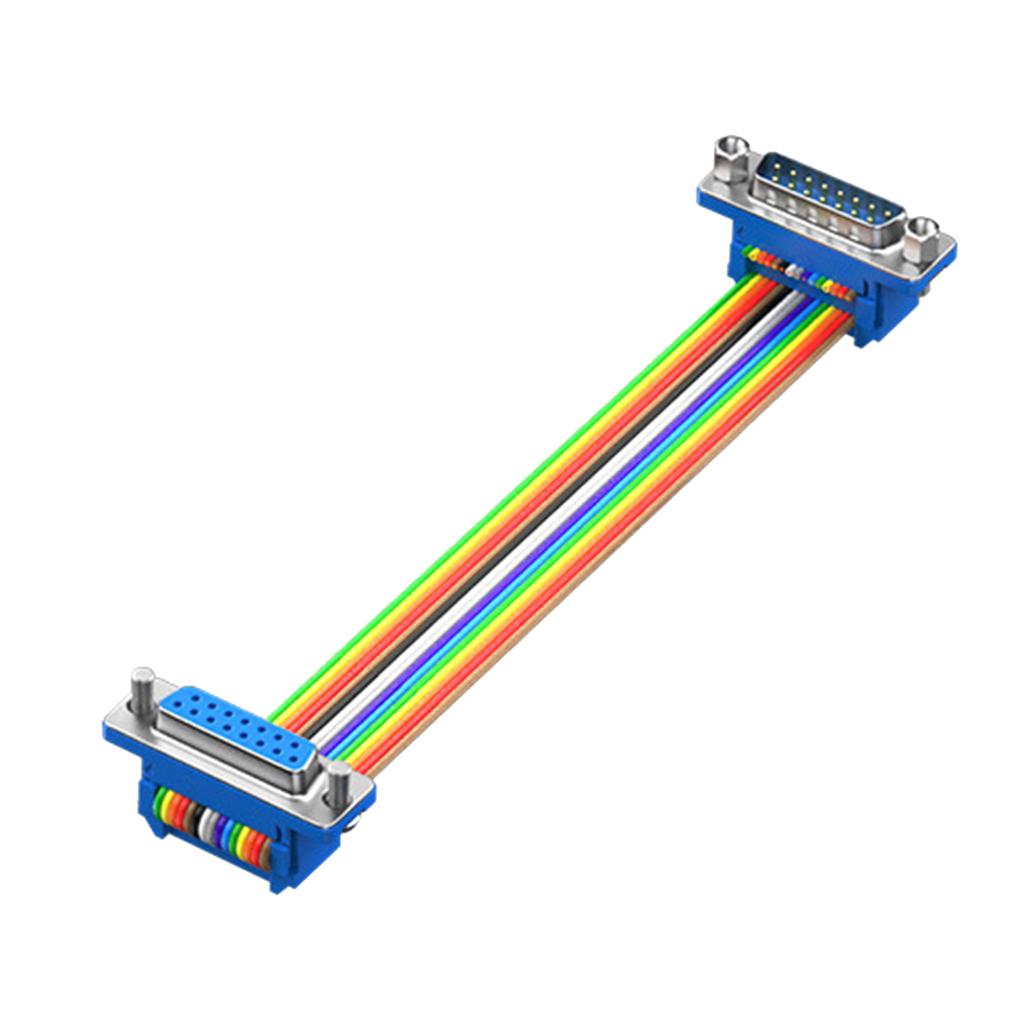 DB15 Male to Female Extension Cable DB15 Data Cable for Computers Industrial Instruments Nickel Plated Connectors
