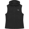 Logo Hooded Zip Vest Women Vest Black NV5VR32A