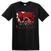 Camiseta de Banda de Metal Slipknot con Miembros Enmascarados Gráfico de Horror Rojo Camiseta para Fan de Música