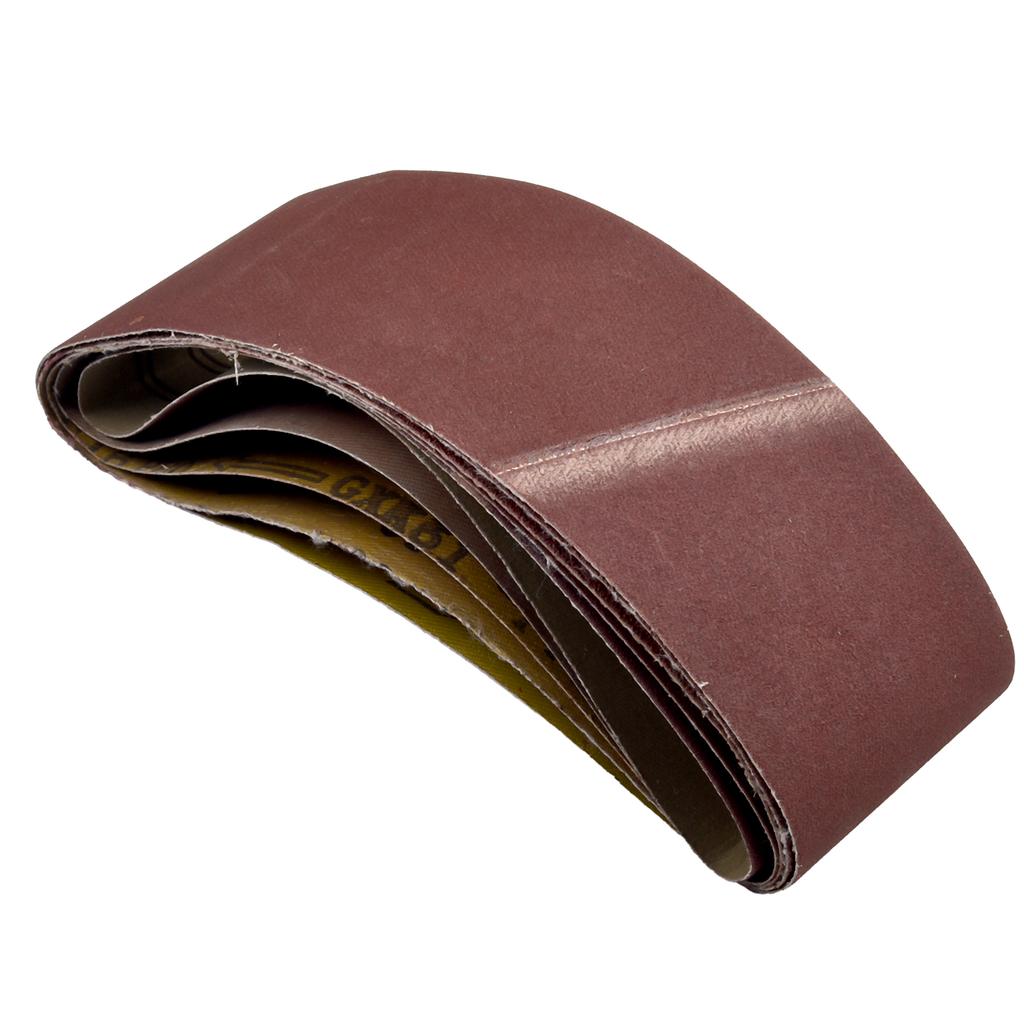 5pcs 75x533mm Sanding Belt 60-240 Grits Abrasive Band Sanding Screen Belt Soft Cloth For Wood Soft Metal Polishing Tools