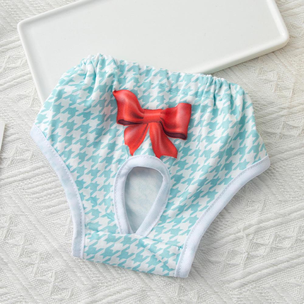 Cute Print Puppy Dog Physiological Pants for Small Dogs Washable Reusable Pet Safety Trousers Poodle Shorts mascotas Underwear