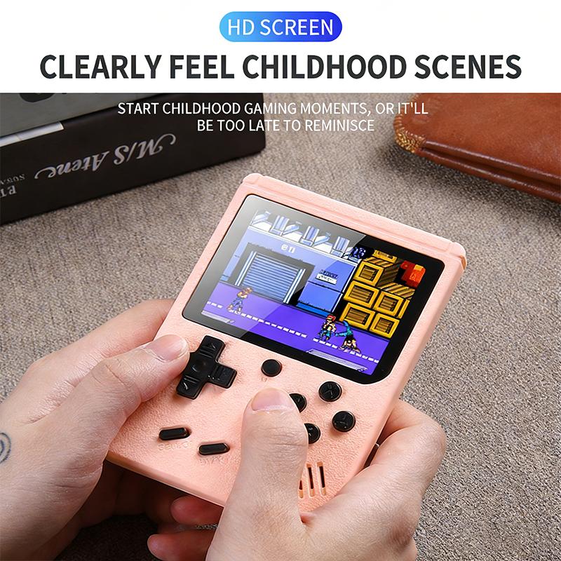 400-In-1 Macaron Dual-Player Handheld Game Console - Perfect Gift Mini Handheld Game Portable Classic Retro Games Arcad