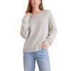 Basic Solid Color Crew Neck Knitted Sweater Loose Long Sleeve Knitted Top Casual Knitted Women's Pullover