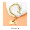 Elegant Heart Shaped Stainless Steel Bracelet With Secure OT Clasp Closure Creative Wrist Chain For Daily Wear