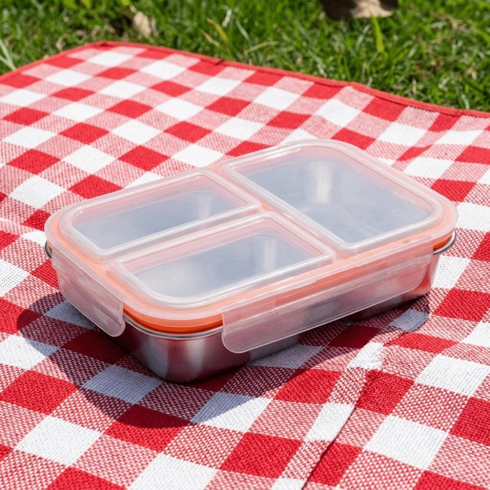 2/3 Grids Food Storage Container Microwave Safe Meal Prep Container Food Divided Box  Lunch