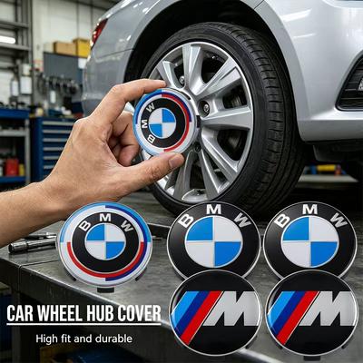 4pcs 68MM Car Wheel Center Hub Center Cap Rim Hub Dustproof Cover Emblemem For F30 F01 F10 F35 F15 F16 F18 E39 E46 E90 E36 E60 X1 X3 X5 X6