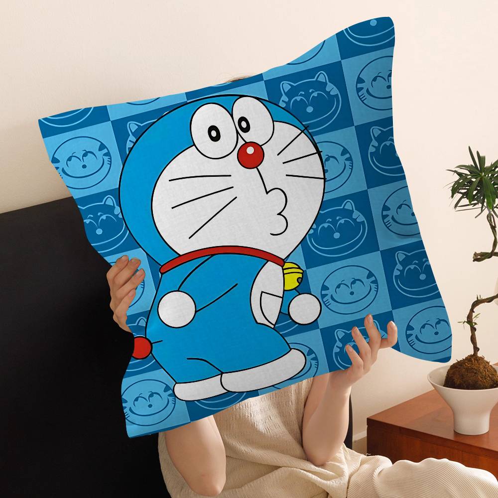 Funny D-Doraemon Cartoon Cushion Cover Polyester Sofa Cushions Decorative Throw Pillows Home Decoration Pillowcover