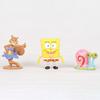 6 stk/sett Søt Anime Figur SvampeBob Modell Dukker Ornamenter Hjemmedekorasjon Gave