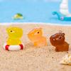 8 Stück leuchtende Capybara Mini-Harztiere Figuren, Schreibtisch Tischplatte Outdoor Basteldekoration Für Miniatur DIY Garten Zubehör