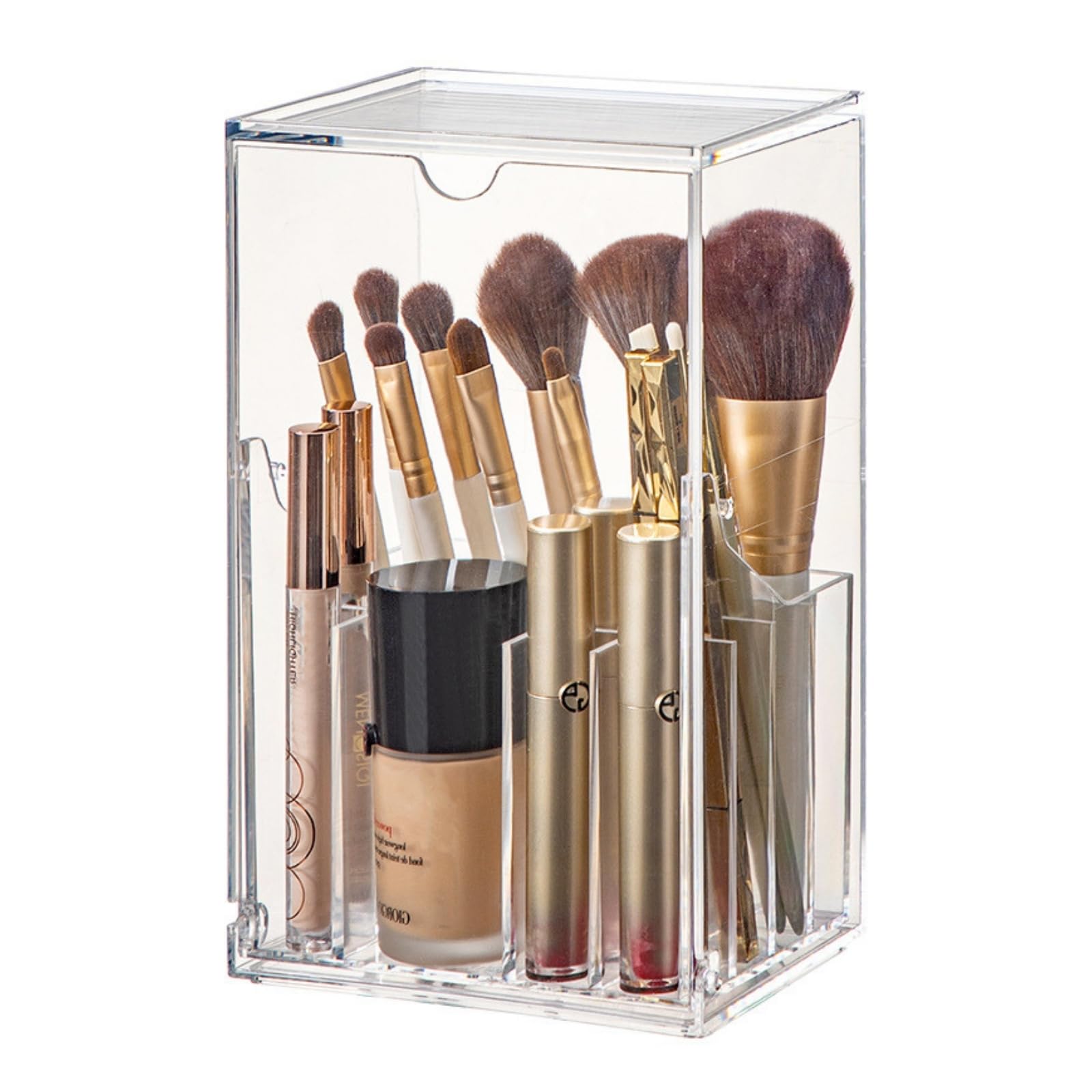 

JVILEX Makeup Brush Makeup Brush Makeup Transparent Case, Stand, Storage,
