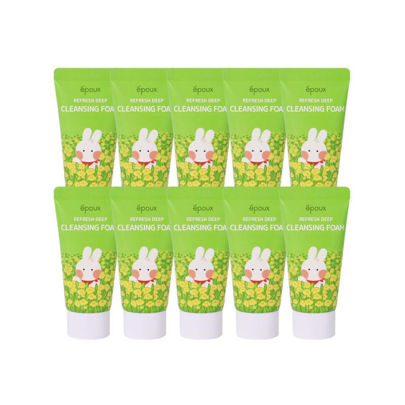 (10 Pcs) Epu Refresh Travel Deep Cleansing Foam 50ml / Mini. Portable. Toiletry. Amenity
