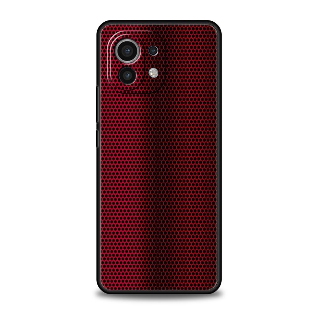 Phone Case For Xiaomi 13 12 11 Lite 12T 11T 10T 9T Mi Poco M4 M3 X4 X3 Pro F4 F3 GT 5G Cover Black Silicone Shell Carbon Fiber