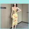 Spring Femininity Dress With Lace Print And Zip For Elegant Women