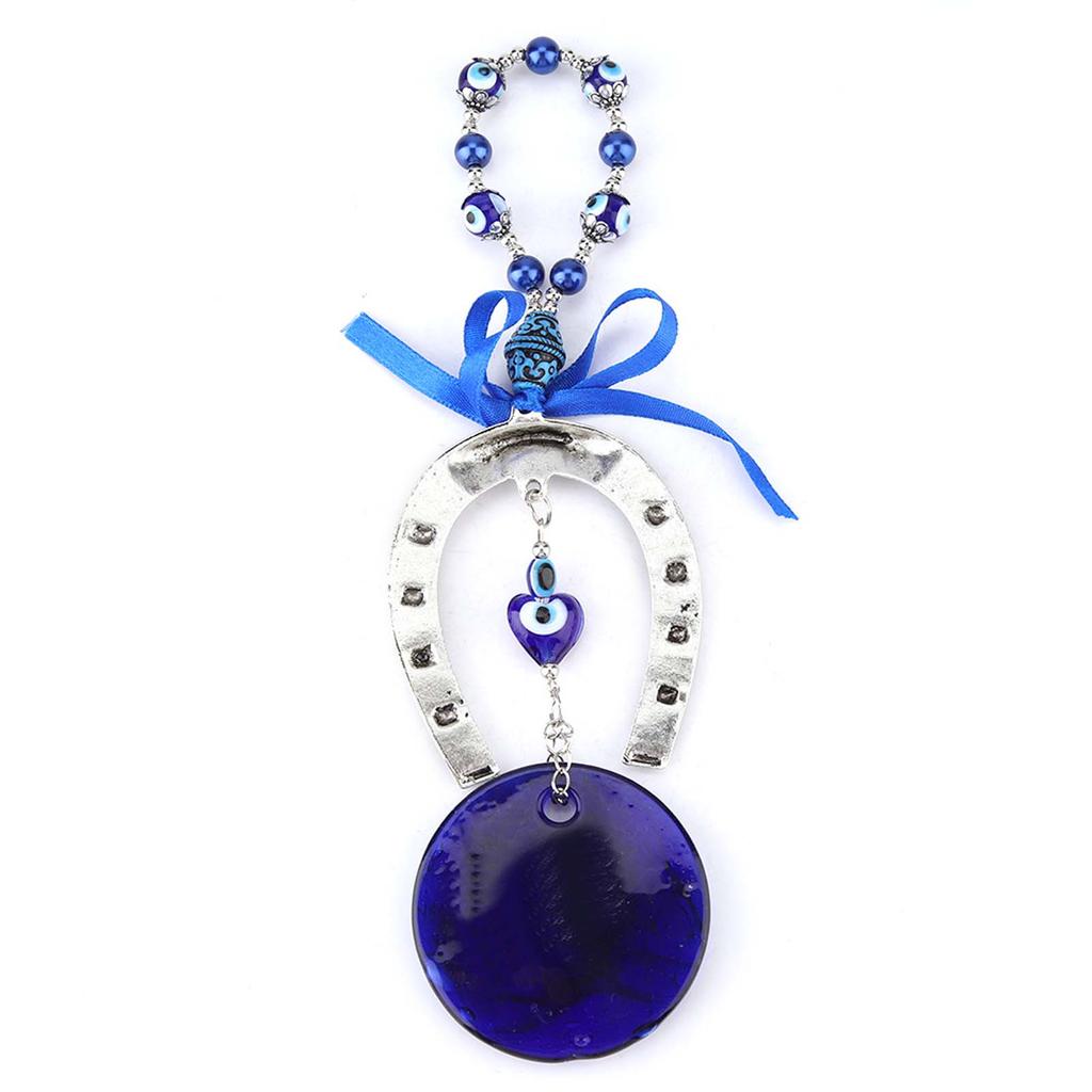 Pendant, Blue Amulet Turkish Amulet Hanging Protector Muslim Blessing Good Luck for Home Decor Housewarming Gift with Isla