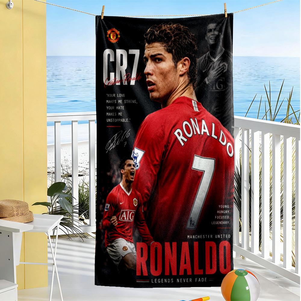 Ronaldo's Cosmic Journey Beach Towel Soft Durable Quick-Dry Comfortable Lightweight
