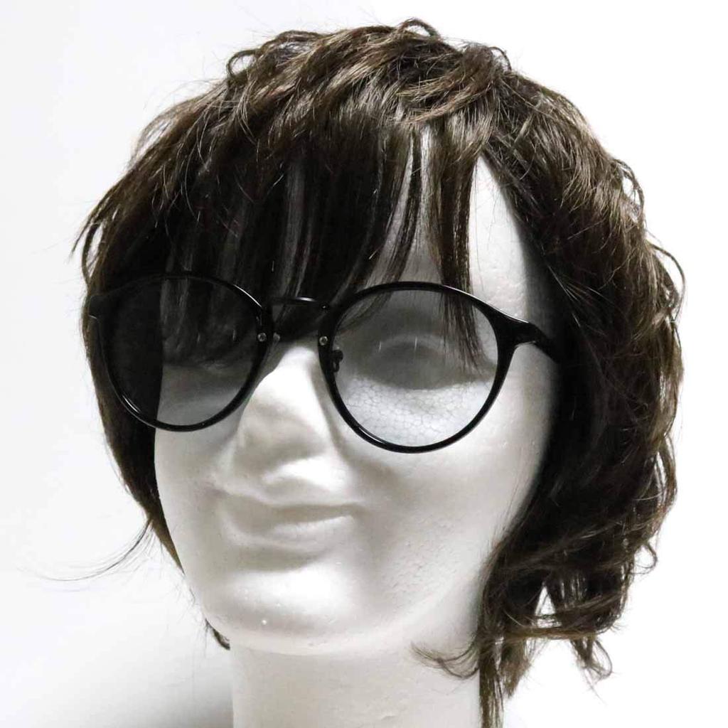 x Light Gray Fashion Glasses Clear Colored UV Popular [Berkuto] Black/Black (Non-prescription) Stylish, Round, Lenses, Lenses, Small/Large Sizes,