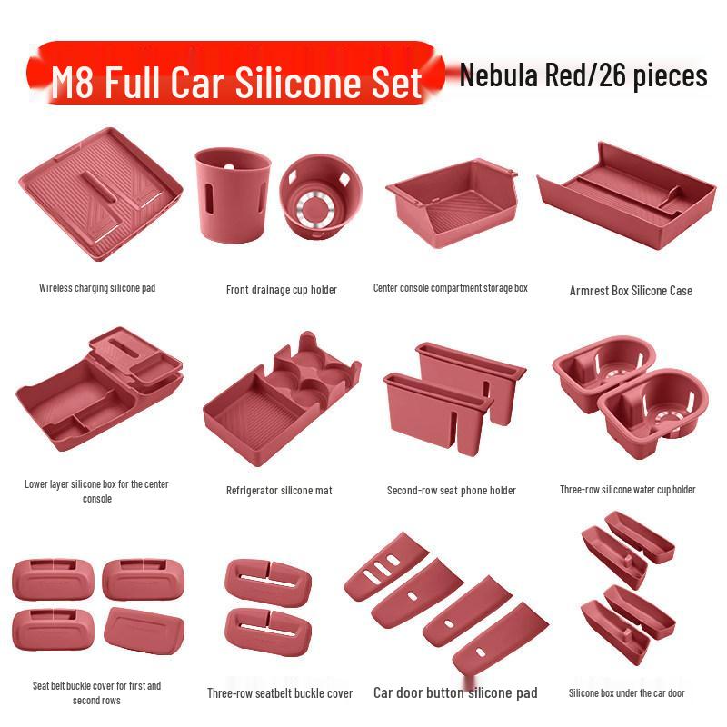 Essential Silicone Mat Set for AITO M7, M8, M9 Interior Decoration - Fits 26 Models