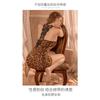 Xiucaisha Brand New Home Underwear Pure Desire Leopard Print Pajamas Seductive Sexy Suit Nightclub Hip Skirt Bed