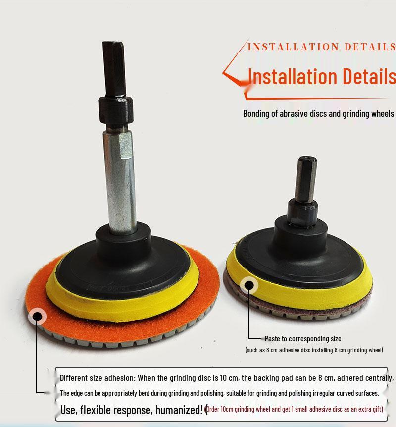 Diamond Head Polishing Pad for Drills: Marble, Quartz, and Stone Grinding