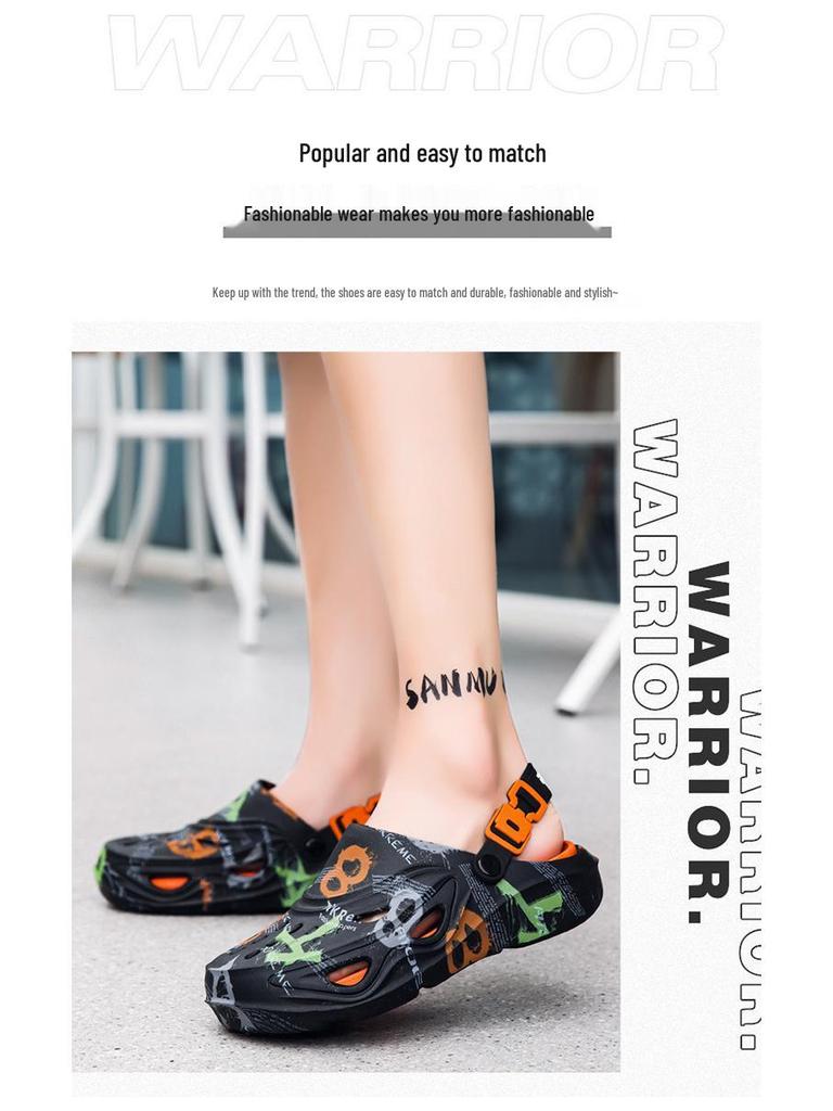 Men's Plus Size Summer Beach Sandals: Non-Slip, Dual-Use, Casual Slip-On Shoes