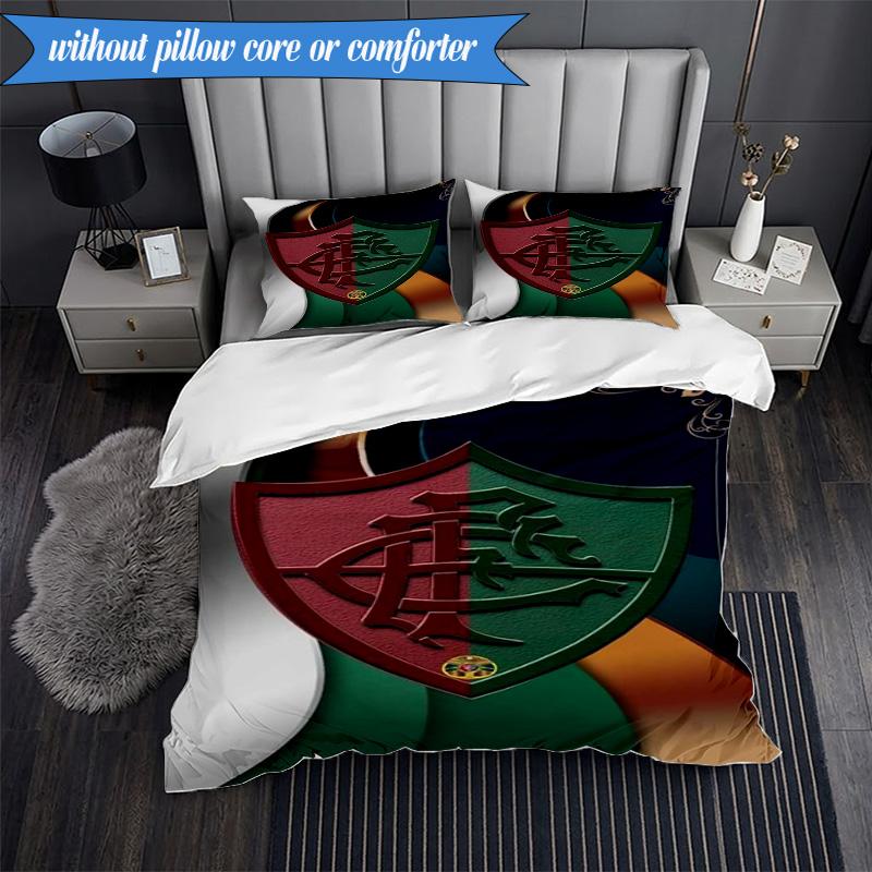 3PCS Champions Celebration Printed Soft Bedding Set,Including 1pc Duvet Cover And 2pcs Pillowcases Perfect for Bedroom, Dormitory, Fan gift