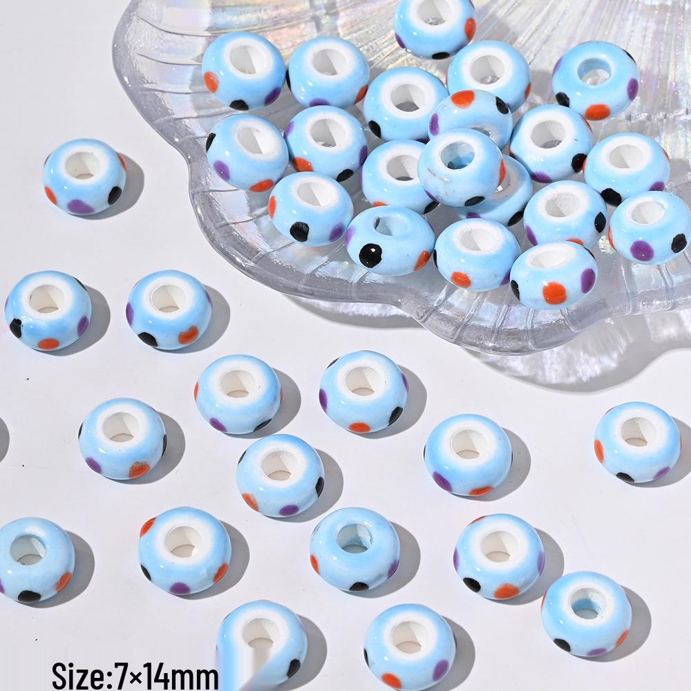 Blue Series Japanese Ceramic Seashell & Heart Beads for DIY Jewelry