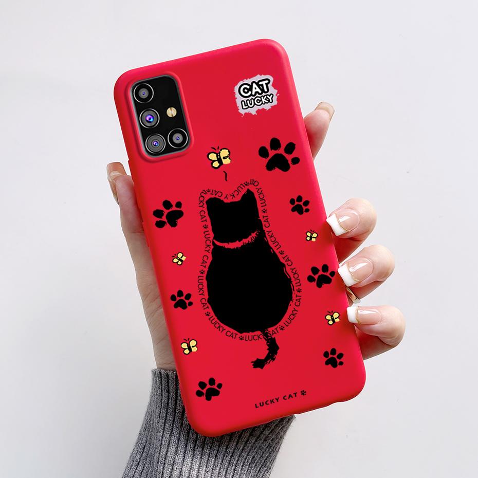 

For Samsung Galaxy M31S Case SM-M317F M 31s Back Cover Stylish Painted Silicone Soft TPU Phone Cases For Samsung M31s M317 Funda Samsung M31s