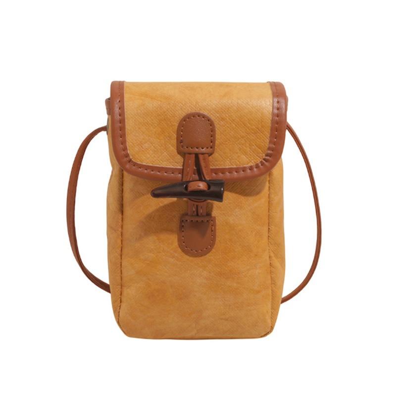 Simple Casual Commuter Mobile Phone Bag Summer New Fashion Horn Buckle Fashion Versatile Shoulder Messenger Bag