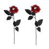 2 Halloween Eyeball Rose Bouquet for Party Table Vase Decoration