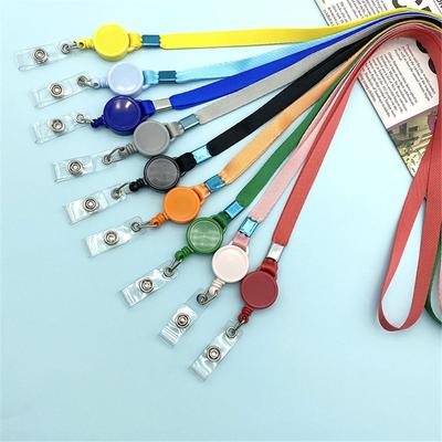 Lange Einziehbare Ausweishalter Lanyard Namensschild Kartenhalter Universell Büroarbeitskarte Ausweis Aufhängeseil Halsbandband Zubehör