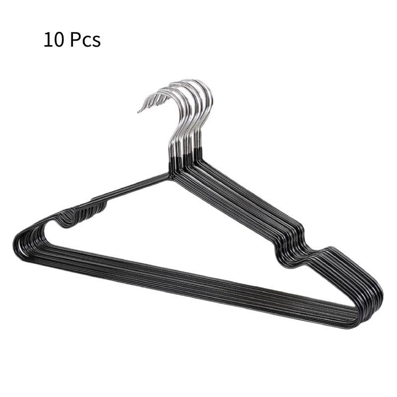 

Hangers 10x Metal Premium Space Saving Rubber Coated Heavy Duty Slip Non чёрный