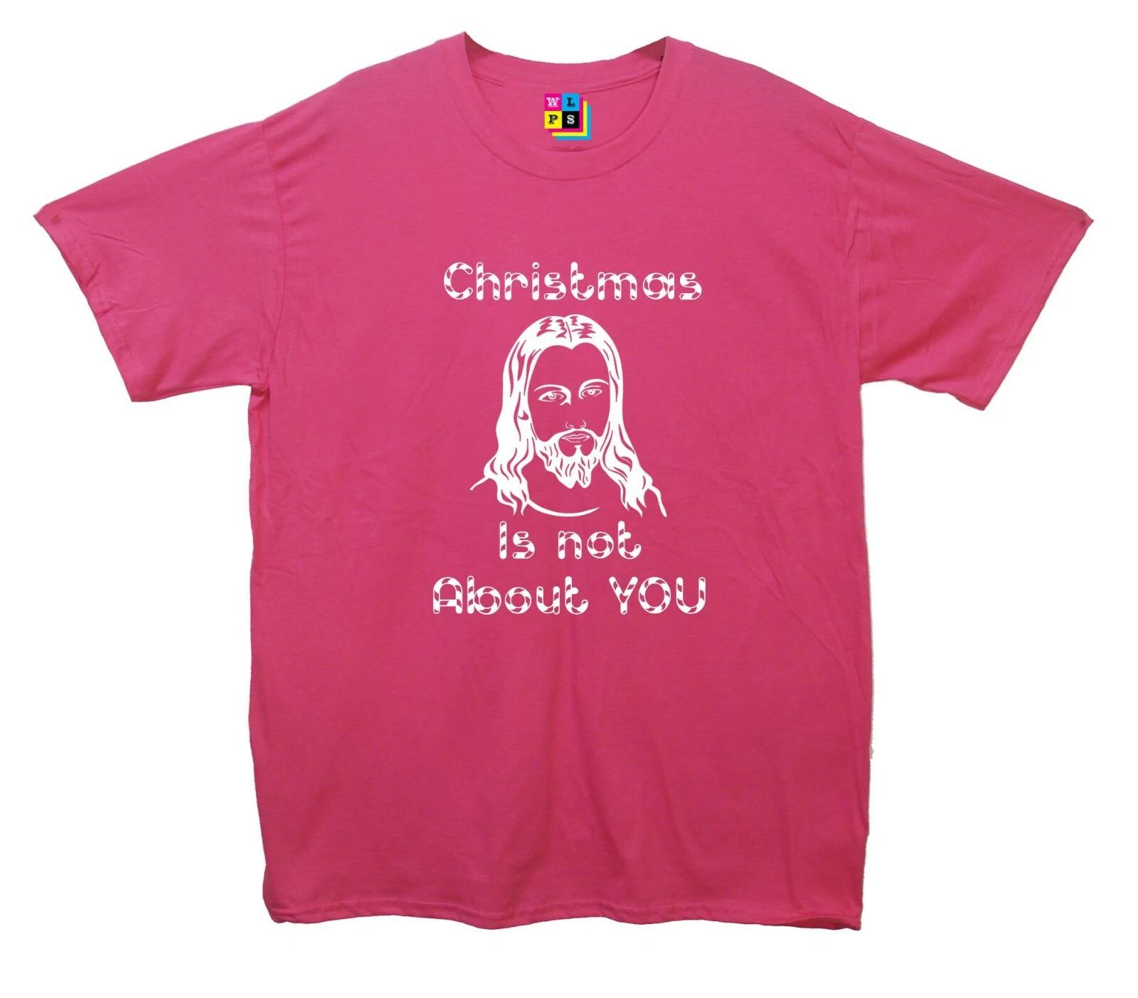 Candy Canes Christmas Is Not About You Printed T-Shirt M