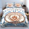 Set Biancheria da Letto Manchester City Copripiumino Copripiumino Federe  (1 * Copripiumino 2 * Federe, senza piumino)