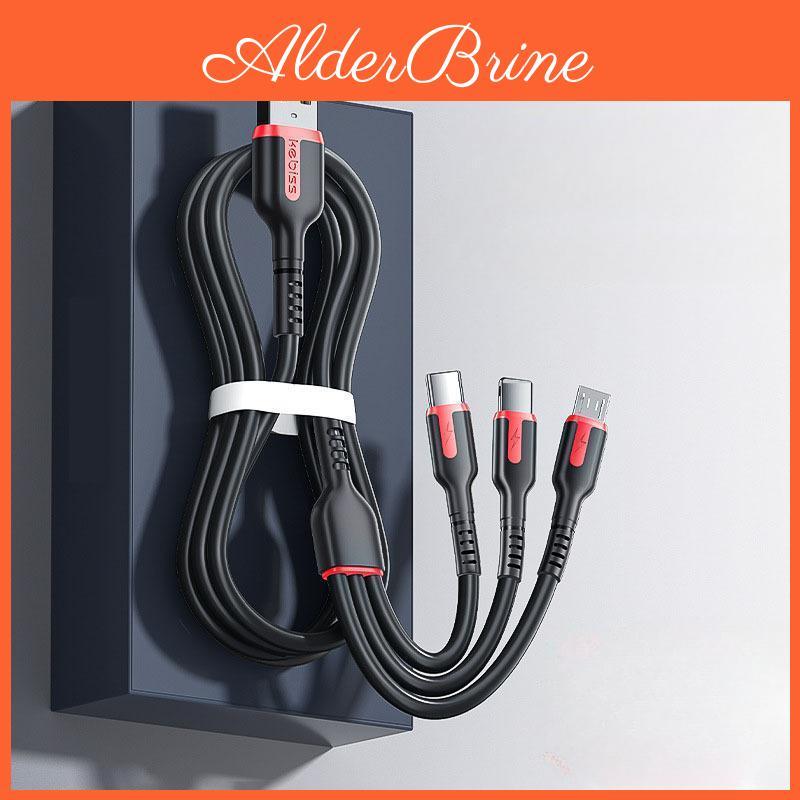 Super 100w Data Cable 3in1 Fast Charging Mobile Phone Charging Cable 6a Suitable For Apple Typec Android Data Cable