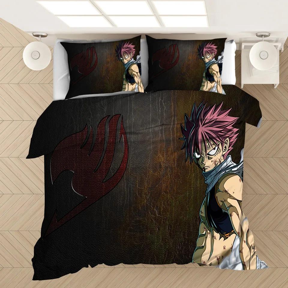 Comforter Fairy Tail Bedding Set 3D S Japan Anime Comforter Bedding Sets Fairy Tail Bedclothes (No Sheet) Ayr