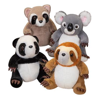 23/28cm Lovely Plush Panda Raccoon Koala Sloth Peluche Toys Kawaii Animal Dolls Stuffed Soft Toy for Children Kids Xmas Gifts