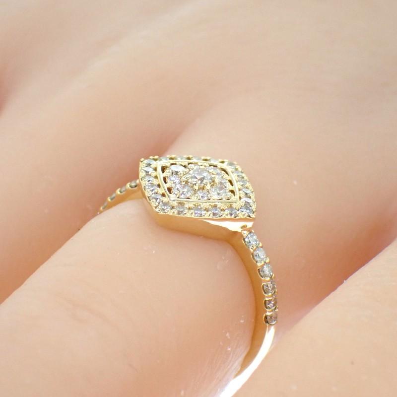 Sem marca  #11(Tamanho JP) anel Ouro Amarelo K18 Mulheres