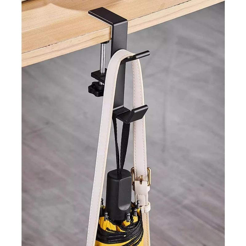 1PC Regulowany hak na krawędź biurka Zestaw słuchawkowy do gier Wieszak na biurko Plecak Przechowywanie Hak do zawieszania Uchwyt na organizer do biura domowego bez dziurkacza