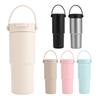Ceramic Inner Coffee Cup with Handle, Large Capacity Thermos Cup, Portable Car-Mounted 30oz Car Ice Cup