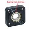 Inlay Retaining Ring Type Square Flange Bearing with Housing Bearing seat assembly Aluminum Carbon Steel Nickel diameter 3-50mm