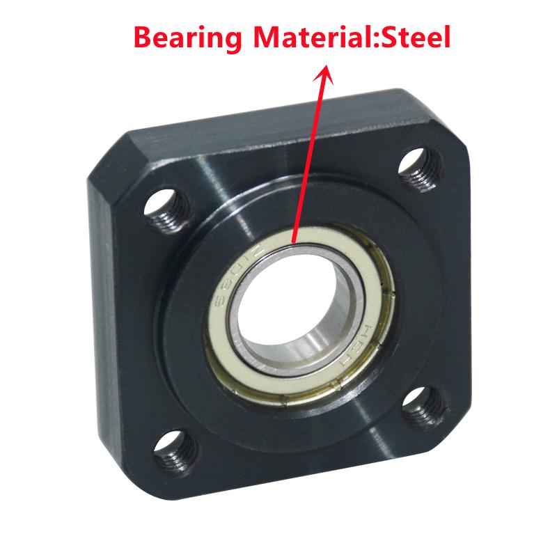 Inlay Retaining Ring Type Square Flange Bearing with Housing Bearing seat assembly Aluminum Carbon Steel Nickel diameter 3-50mm