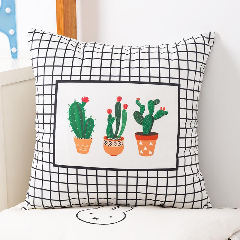 Cartoon Animation Patterns Throw Pillow Cover With Short Plush Print For Living Room Sofa Decoration Cushion Cover Pillow Covers