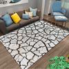 Cracked Earth Pattern Carpet suitable as a non-slip mat for the living room or bedroom sofa