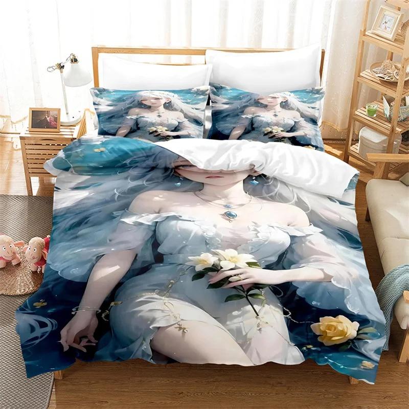 Seksowny zestaw pościeli 3D Beauty Zestaw narzut na łóżko Pościel dla miłośników Dzieci Luksusowe zestawy pościeli King Size Zestaw poszewek na kołdrę Queen