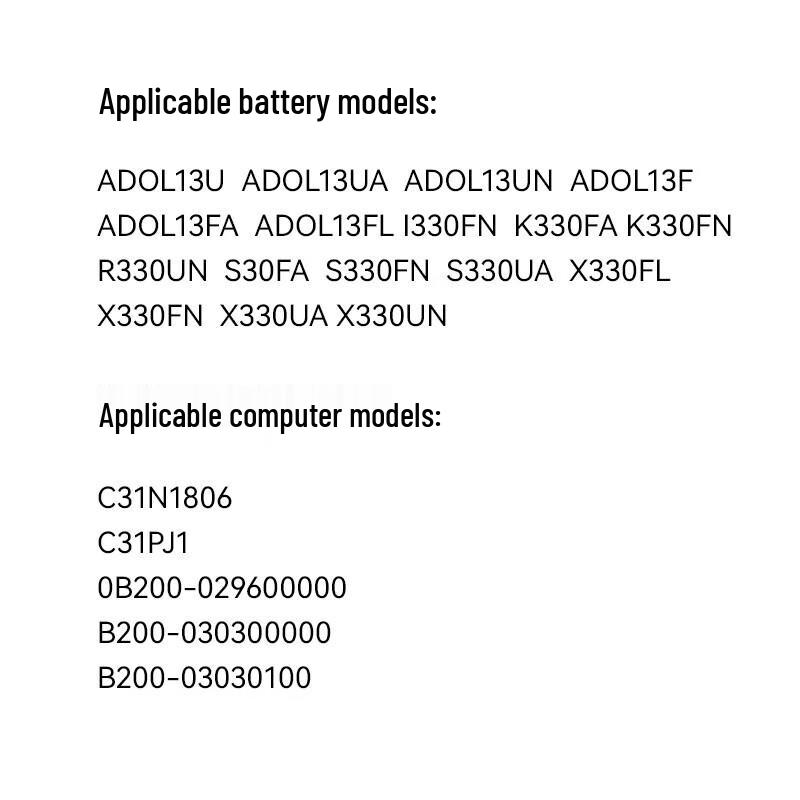 LvJuNeng 3750mAh Laptop Battery for ASUS ADOL13 Series
